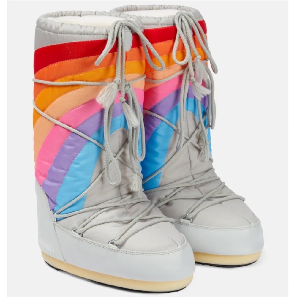 Moon Boot Icon Rainbow Snow Boots NWOB - Picture 4 of 17